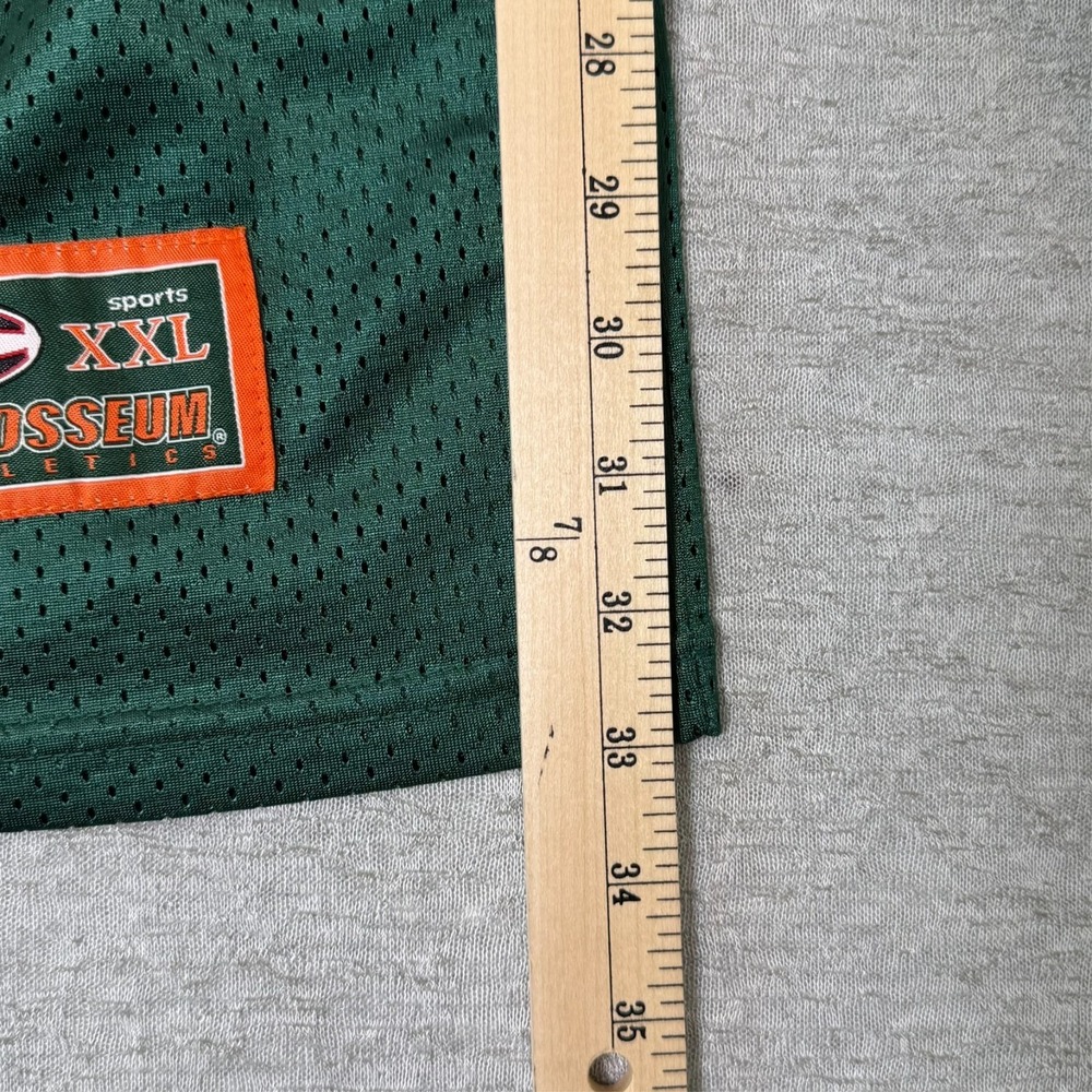 Vintage Rare Miami Hurricanes #32 Men's 4XL Colosseum Football Jersey Green NCAA - Picture 11 of 14